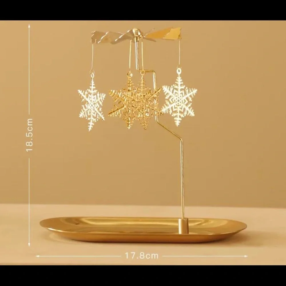 Rotary Candle Holder Carousel Spinning Tea Light